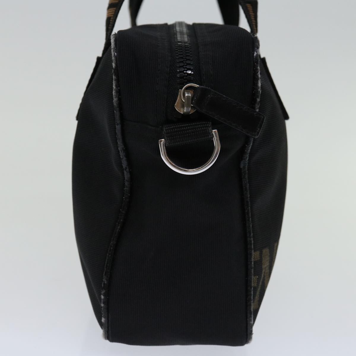 FENDI Hand Bag Canvas Blackyk11127
