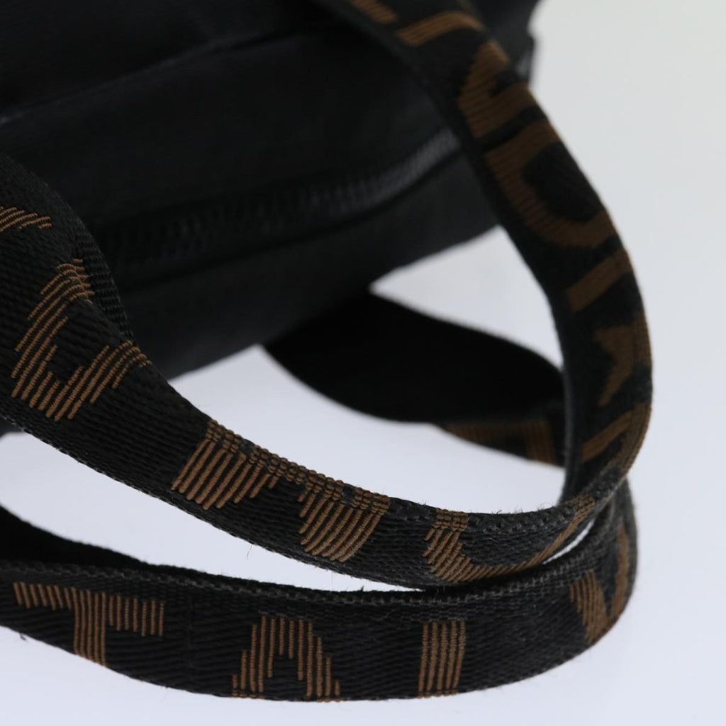 FENDI Hand Bag Canvas Blackyk11127