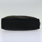 FENDI Hand Bag Canvas Blackyk11127
