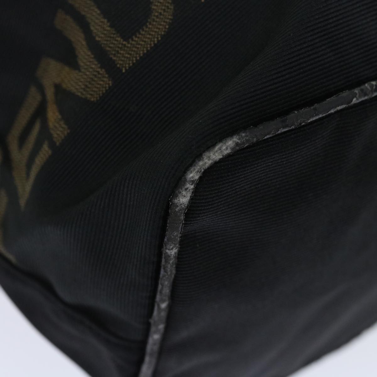 FENDI Hand Bag Canvas Blackyk11128