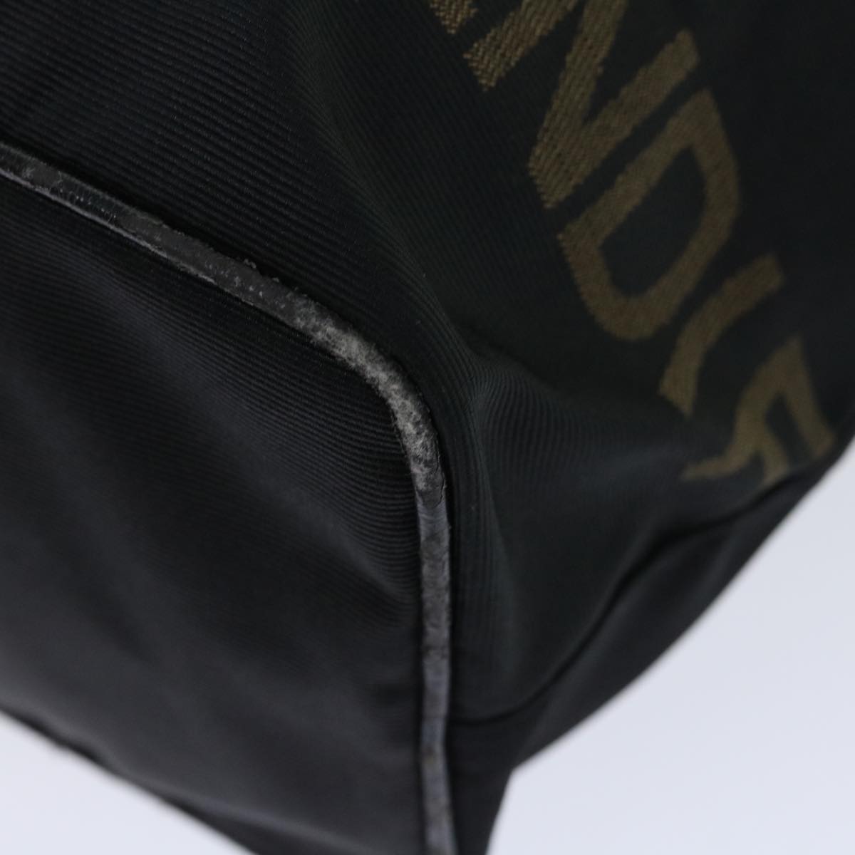 FENDI Hand Bag Canvas Blackyk11128