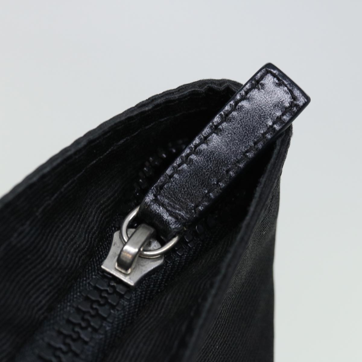 FENDI Hand Bag Canvas Blackyk11128