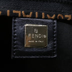 FENDI Hand Bag Canvas Blackyk11128