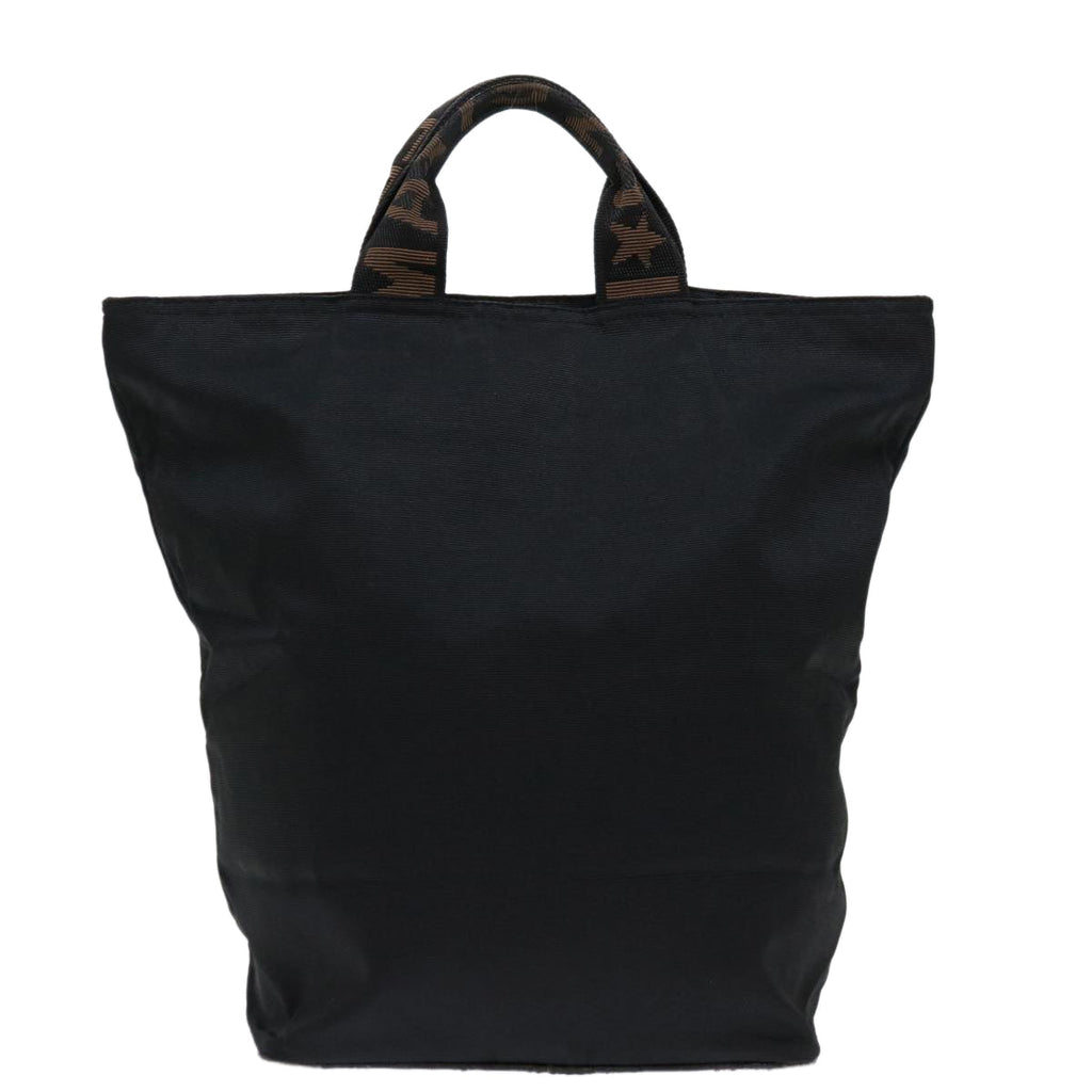 FENDI Hand Bag Canvas Blackyk11128