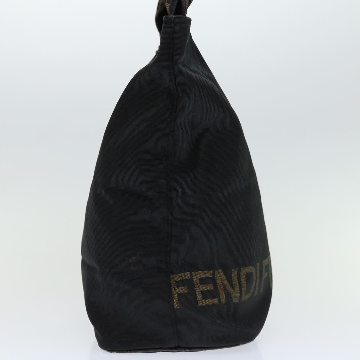 FENDI Hand Bag Canvas Blackyk11128
