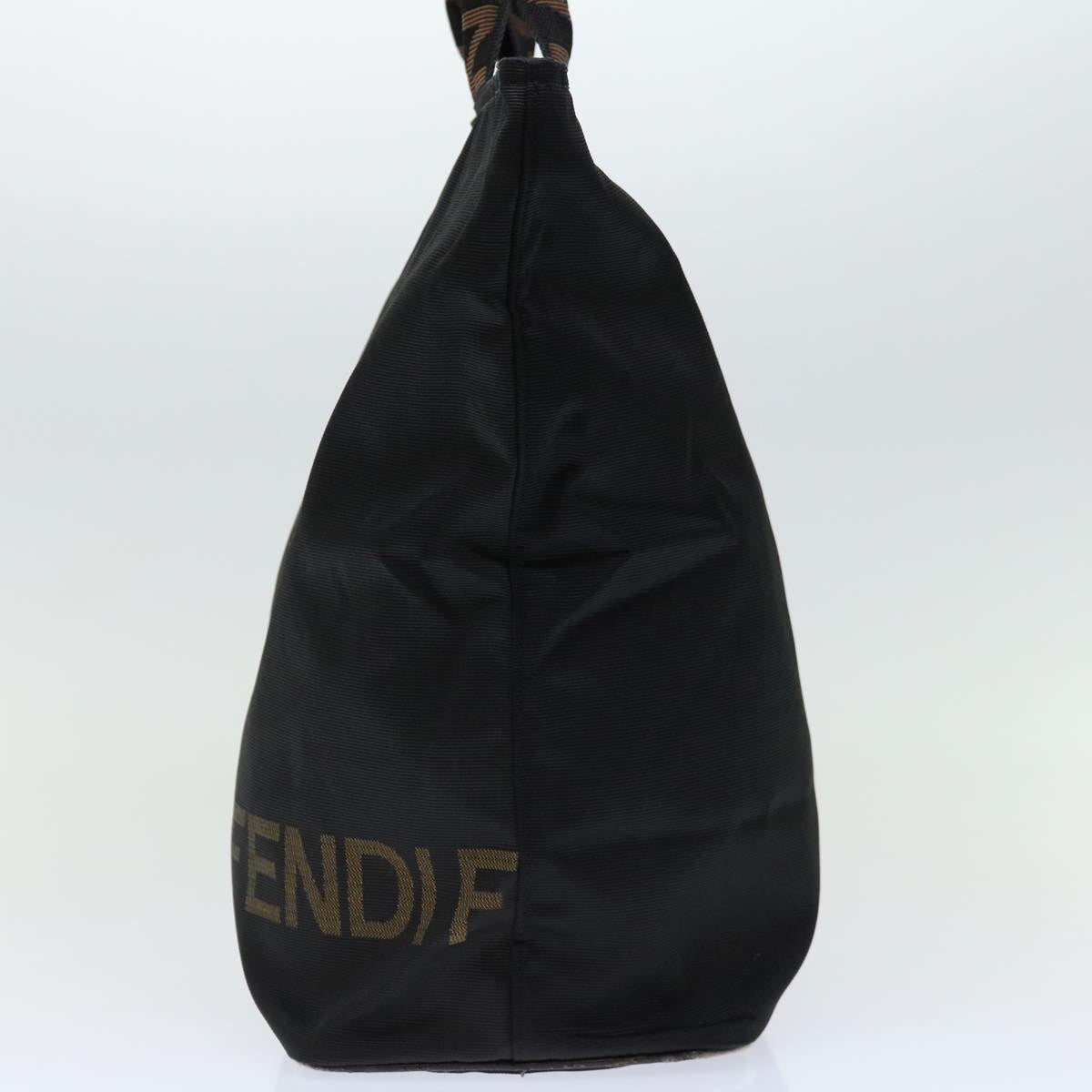 FENDI Hand Bag Canvas Blackyk11128