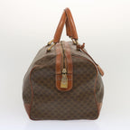CELINE Macadam Canvas Boston Bag PVC Brown 11130