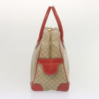 CELINE Macadam Canvas Hand Bag Beige Auth yk11151