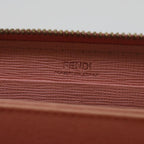 FENDI Zucca Canvas Long Wallet Black Brownyk11164