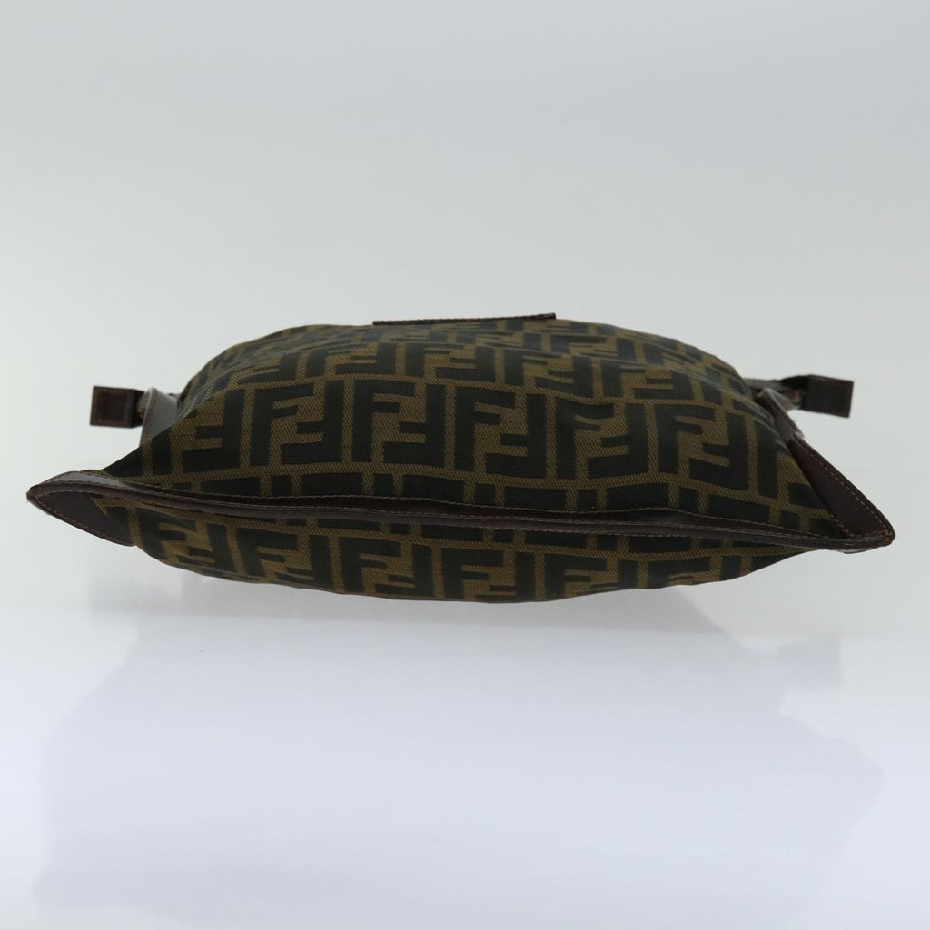 FENDI Zucca Canvas Clutch Bag Black Brownyk11175