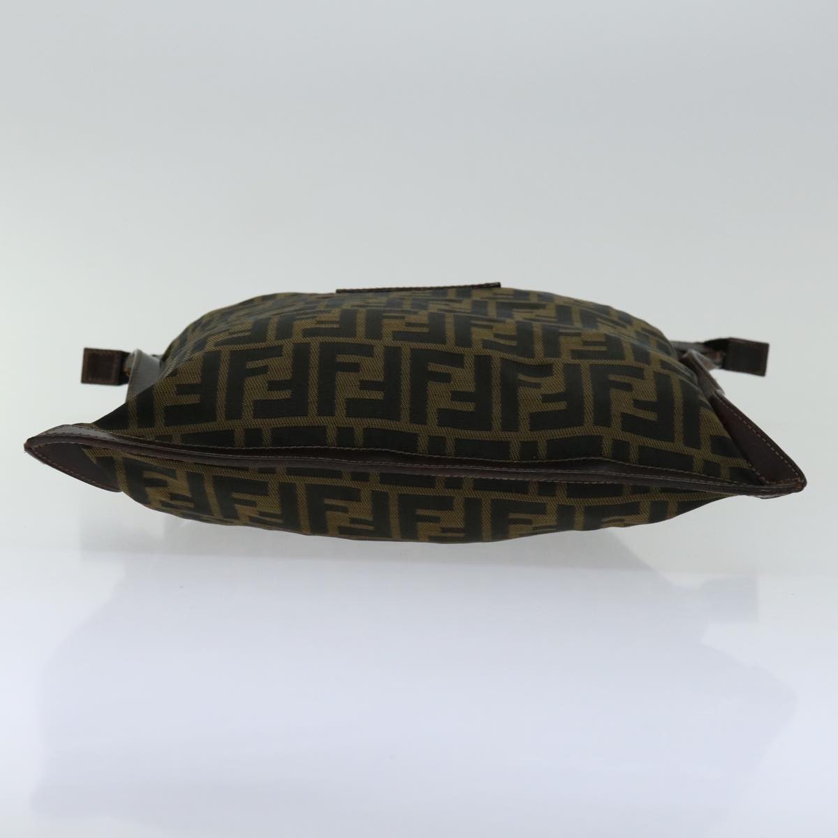 FENDI Zucca Canvas Clutch Bag Black Brownyk11175