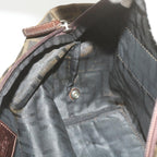 FENDI Zucca Canvas Hand Bag Brown Blackyk11227