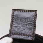 FENDI Zucca Canvas Hand Bag Brown Blackyk11227