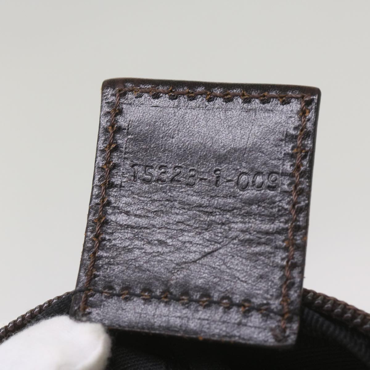 FENDI Zucca Canvas Hand Bag Brown Blackyk11227