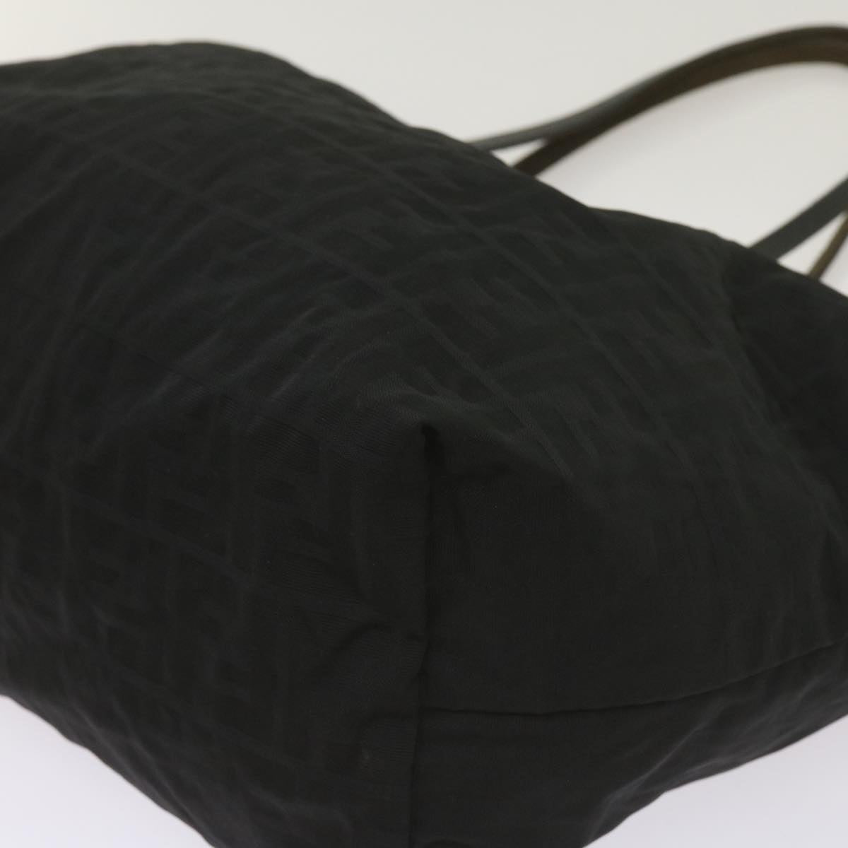 FENDI Zucca Canvas Tote Bag Blackyk11259