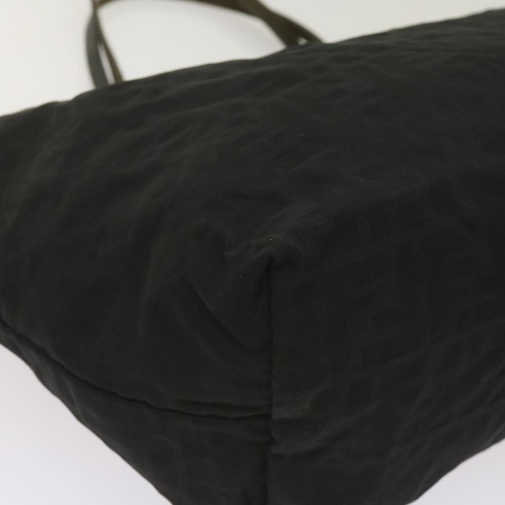 FENDI Zucca Canvas Tote Bag Blackyk11259