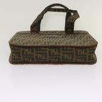 FENDI Zucca Canvas Tote Bag Black Brownyk11261