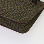 FENDI Zucca Canvas Tote Bag Black Brownyk11261