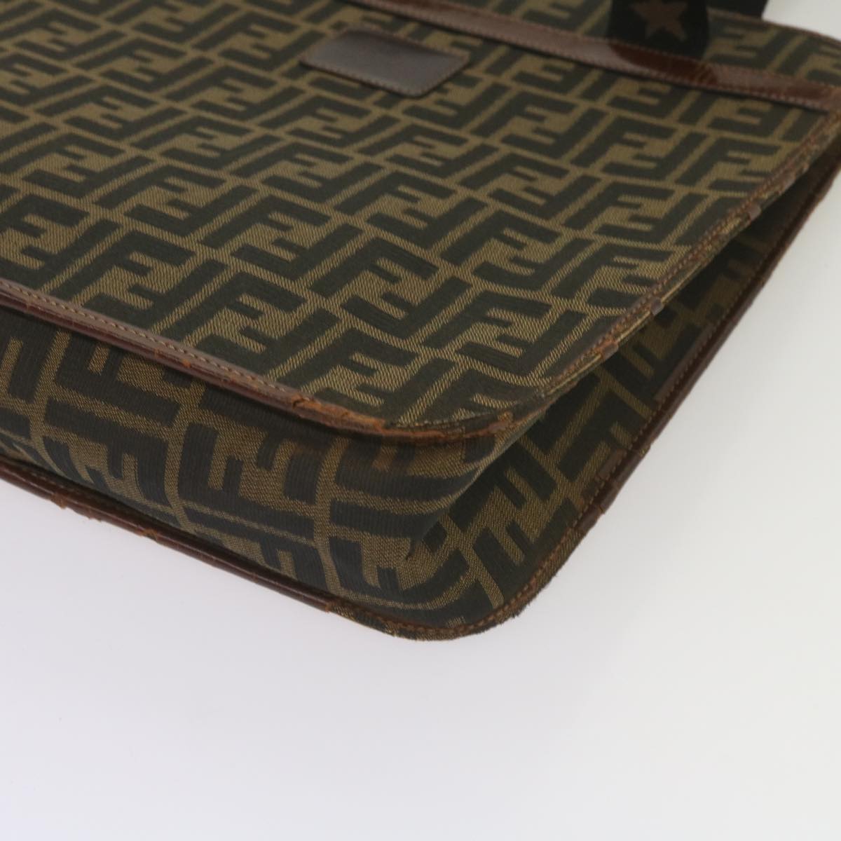 FENDI Zucca Canvas Tote Bag Black Brownyk11261