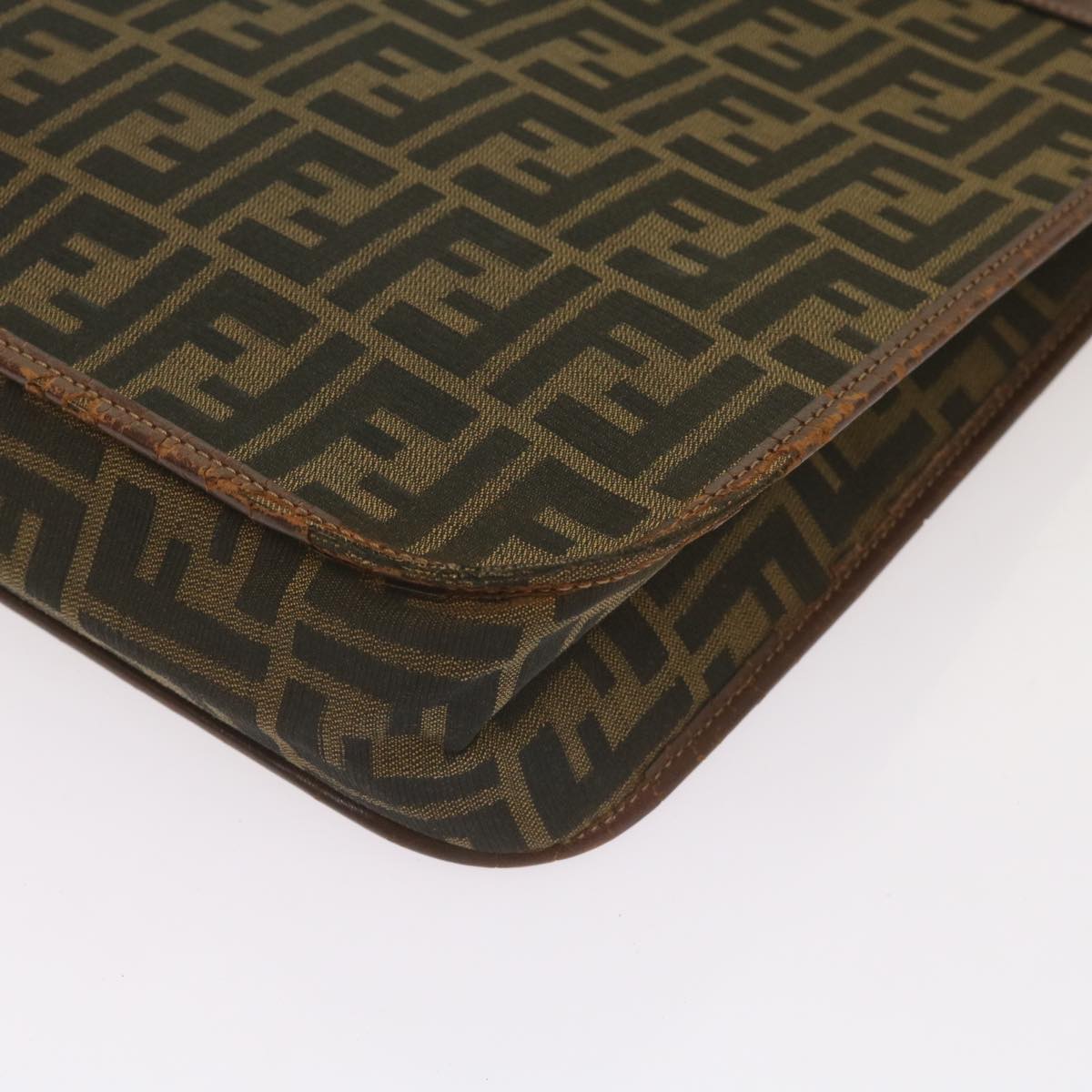 FENDI Zucca Canvas Tote Bag Black Brownyk11261