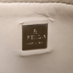 FENDI Zucca Canvas Hand Bag Brown Blackyk11283