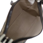 FENDI Zucca Canvas Hand Bag Brown Blackyk11283