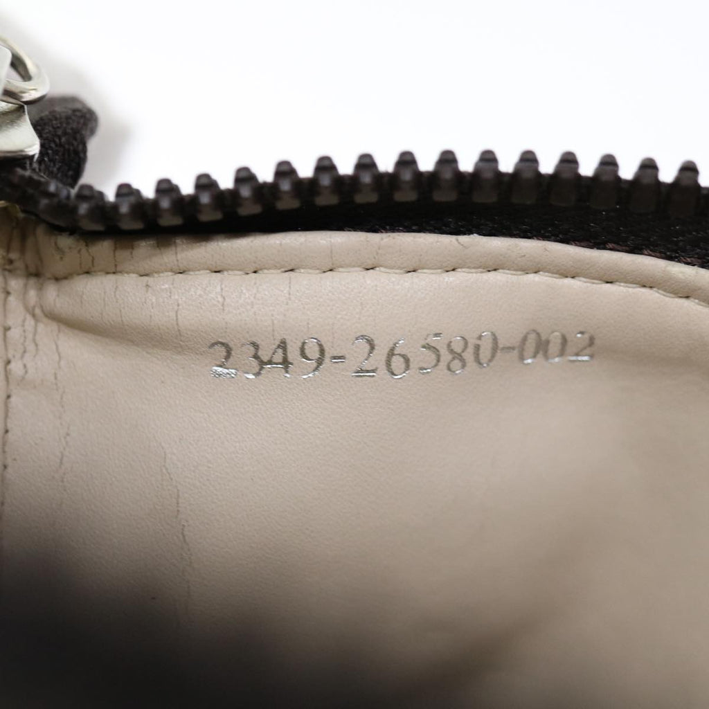 FENDI Zucca Canvas Hand Bag Brown Blackyk11283