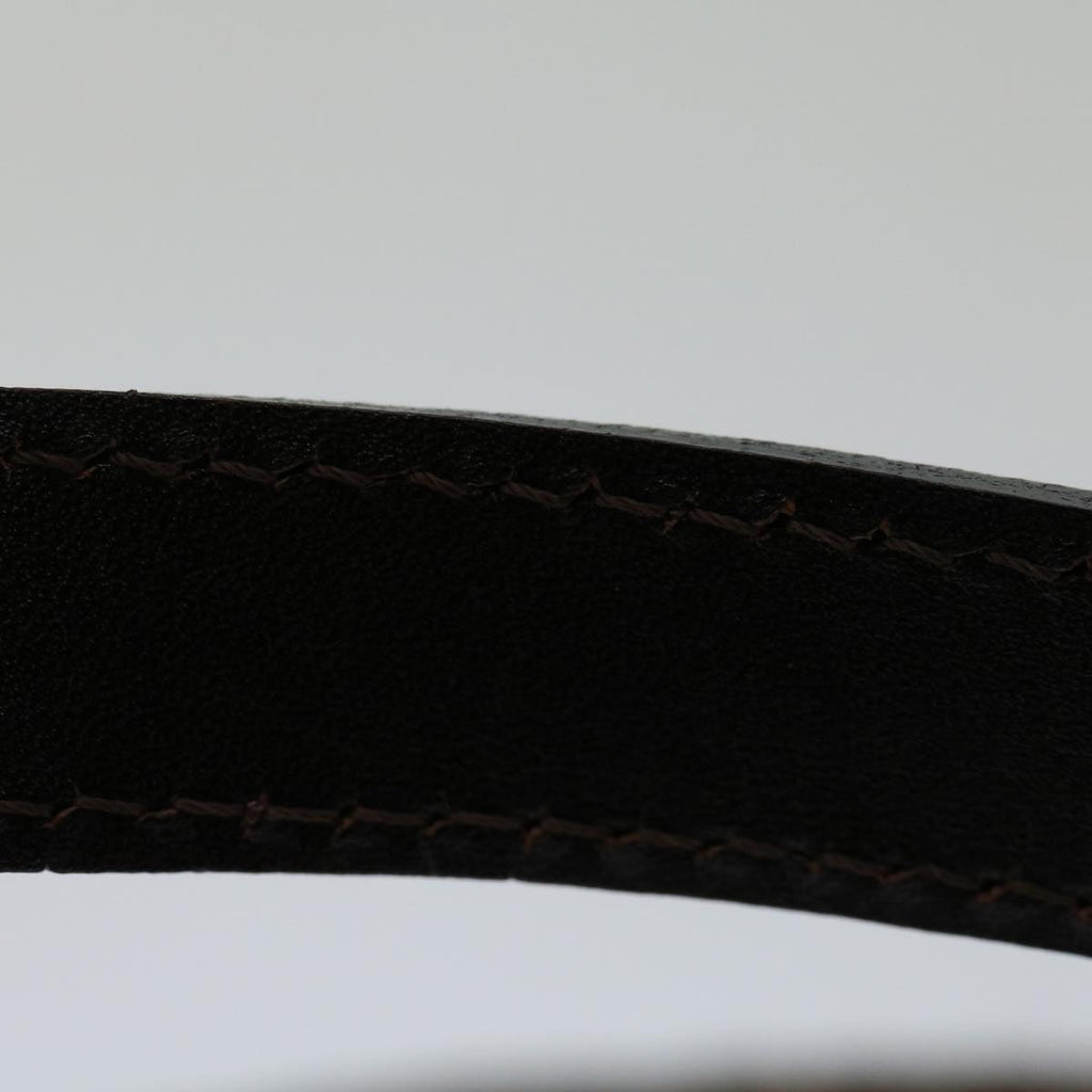 FENDI Zucca Canvas Hand Bag Brown Blackyk11283