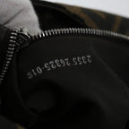 FENDI Zucca Canvas Mamma Baguette Shoulder Bag Black Brownyk11309