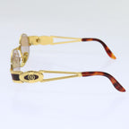FENDI Sunglasses metal Gold Brownyk11319