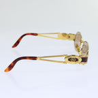 FENDI Sunglasses metal Gold Brownyk11319