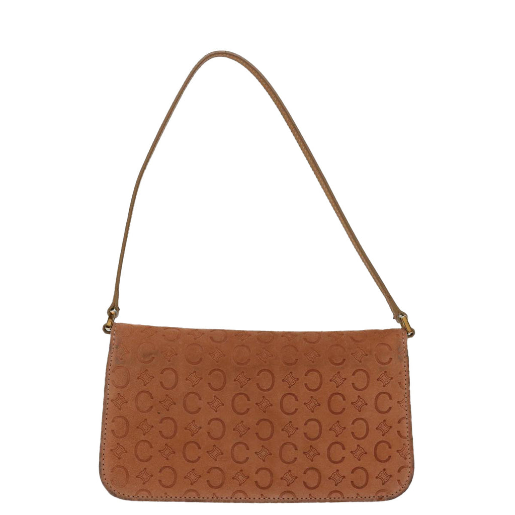 CELINE C Macadam Canvas Shoulder Bag Orange 11322