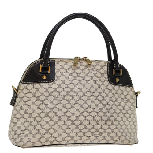 CELINE Macadam Canvas Hand Bag PVC Whe 11359