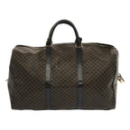 CELINE Macadam Canvas Boston Bag PVC Black Auth yk11367