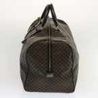 CELINE Macadam Canvas Boston Bag PVC Black Auth yk11367