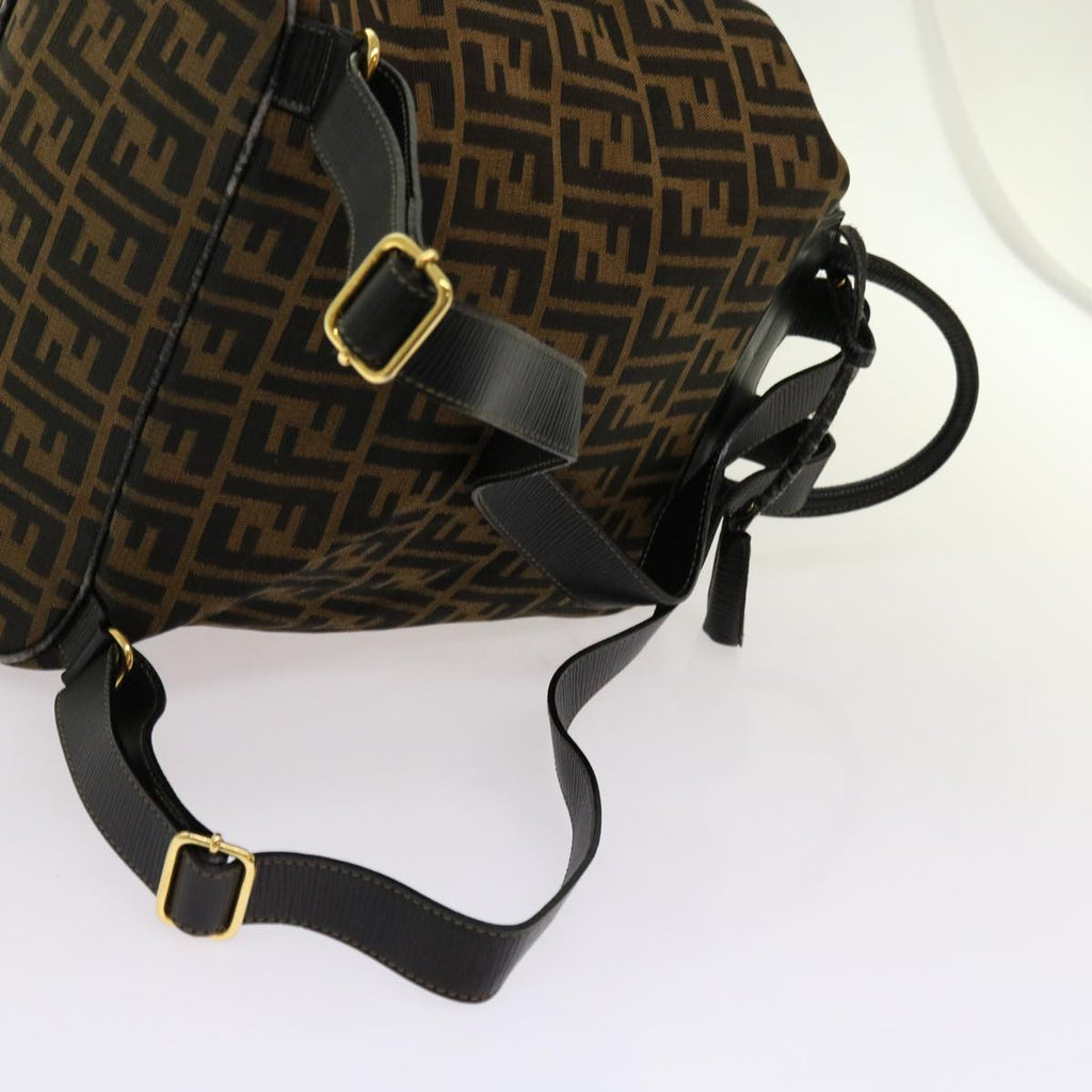 FENDI Zucca Canvas Backpack Brown Blackyk11410