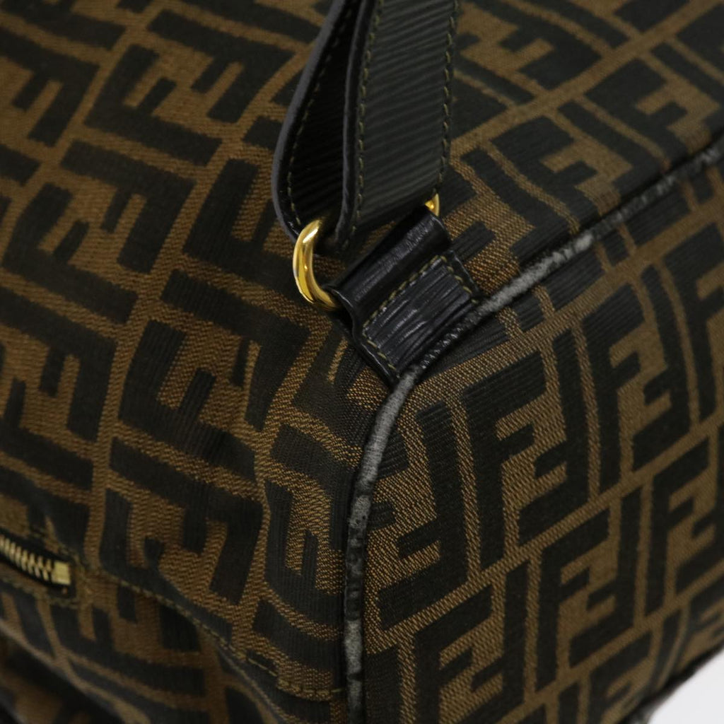 FENDI Zucca Canvas Backpack Brown Blackyk11410