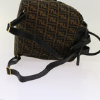 FENDI Zucca Canvas Backpack Brown Blackyk11410