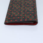 FENDI Zucca Canvas Long Wallet Black Brownyk11434