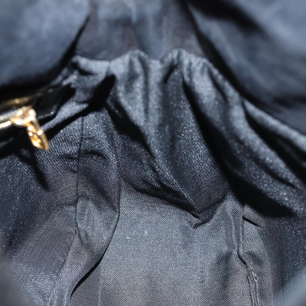 FENDI Mamma Baguette Shoulder Bag Suede Blackyk11454