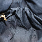 FENDI Mamma Baguette Shoulder Bag Suede Blackyk11454