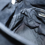 FENDI Mamma Baguette Shoulder Bag Suede Blackyk11454