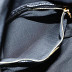 FENDI Mamma Baguette Shoulder Bag Suede Blackyk11454