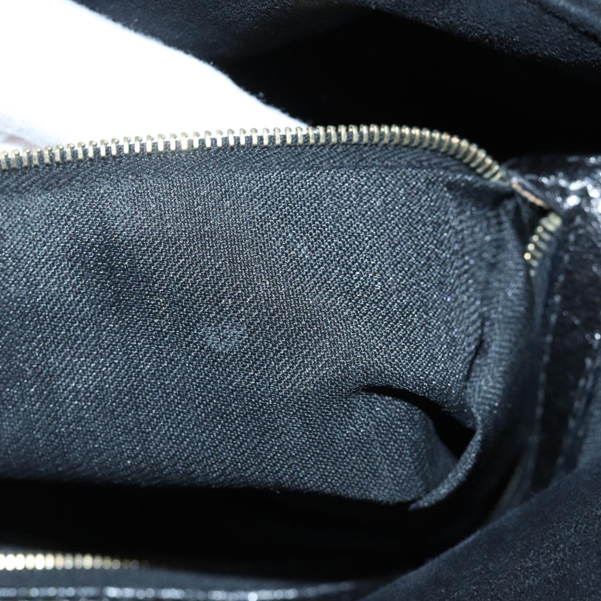 FENDI Mamma Baguette Shoulder Bag Suede Blackyk11454