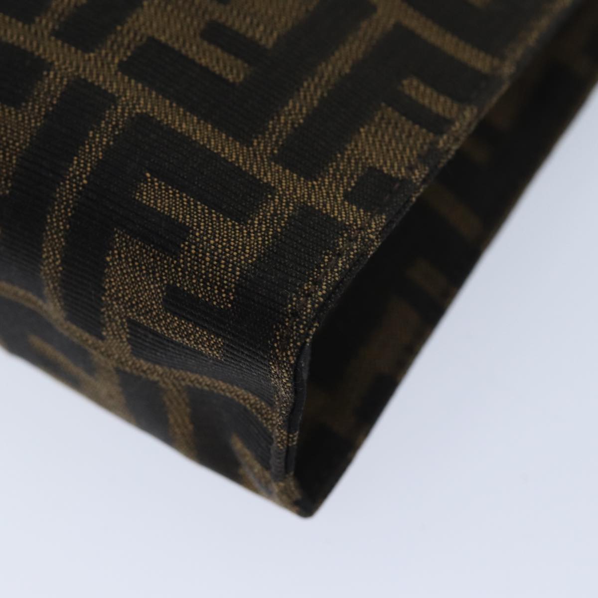 FENDI Zucca Canvas Pouch Brown Blackyk11460