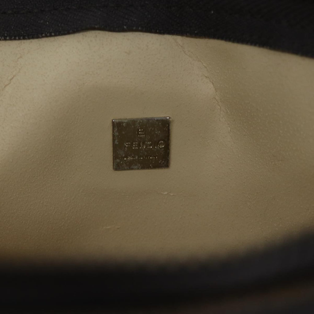 FENDI Zucca Canvas Pouch Brown Blackyk11460