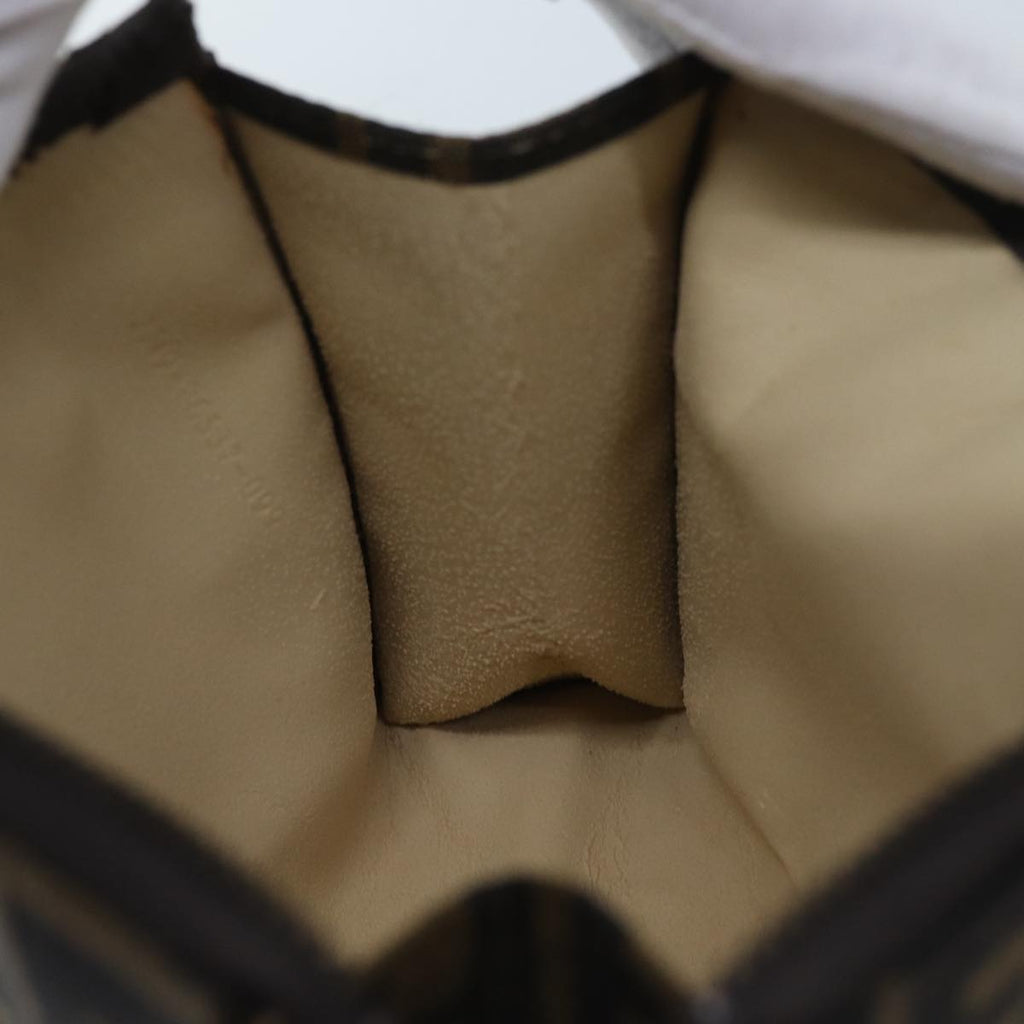 FENDI Zucca Canvas Pouch Brown Blackyk11460