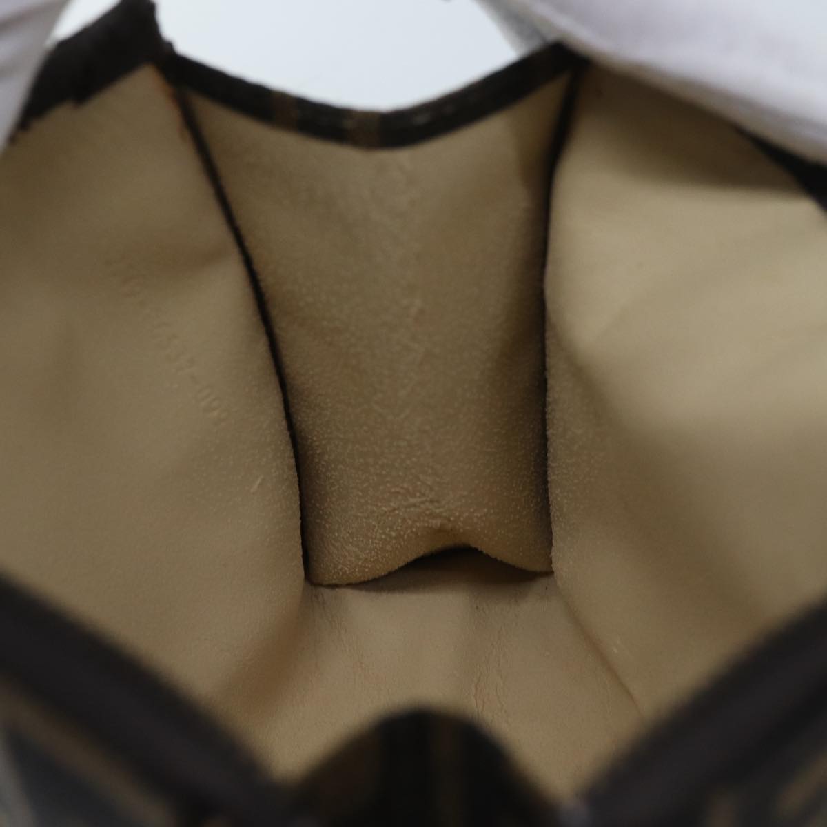 FENDI Zucca Canvas Pouch Brown Blackyk11460