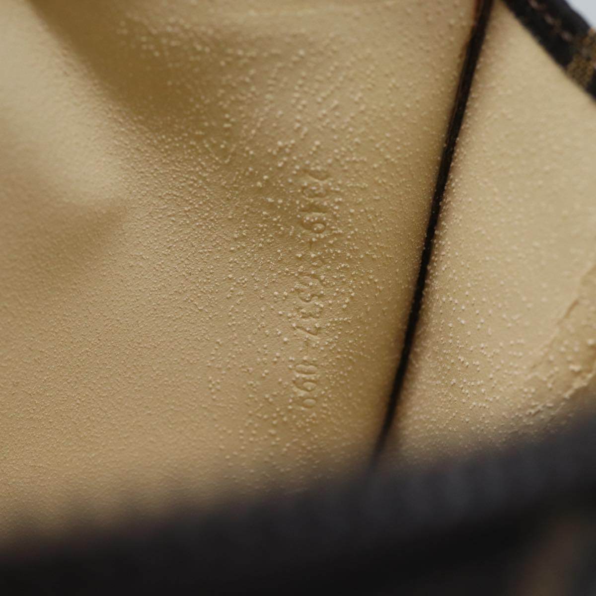 FENDI Zucca Canvas Pouch Brown Blackyk11460