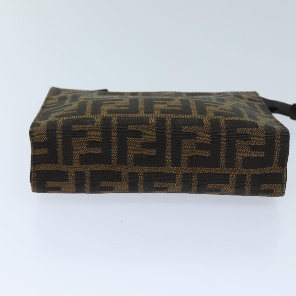 FENDI Zucca Canvas Pouch Brown Blackyk11460